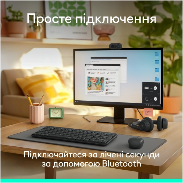 Купить Клавиатура Logitech K250 Bluetooth/Wireless UA Graphite (920-013822) - фото 3