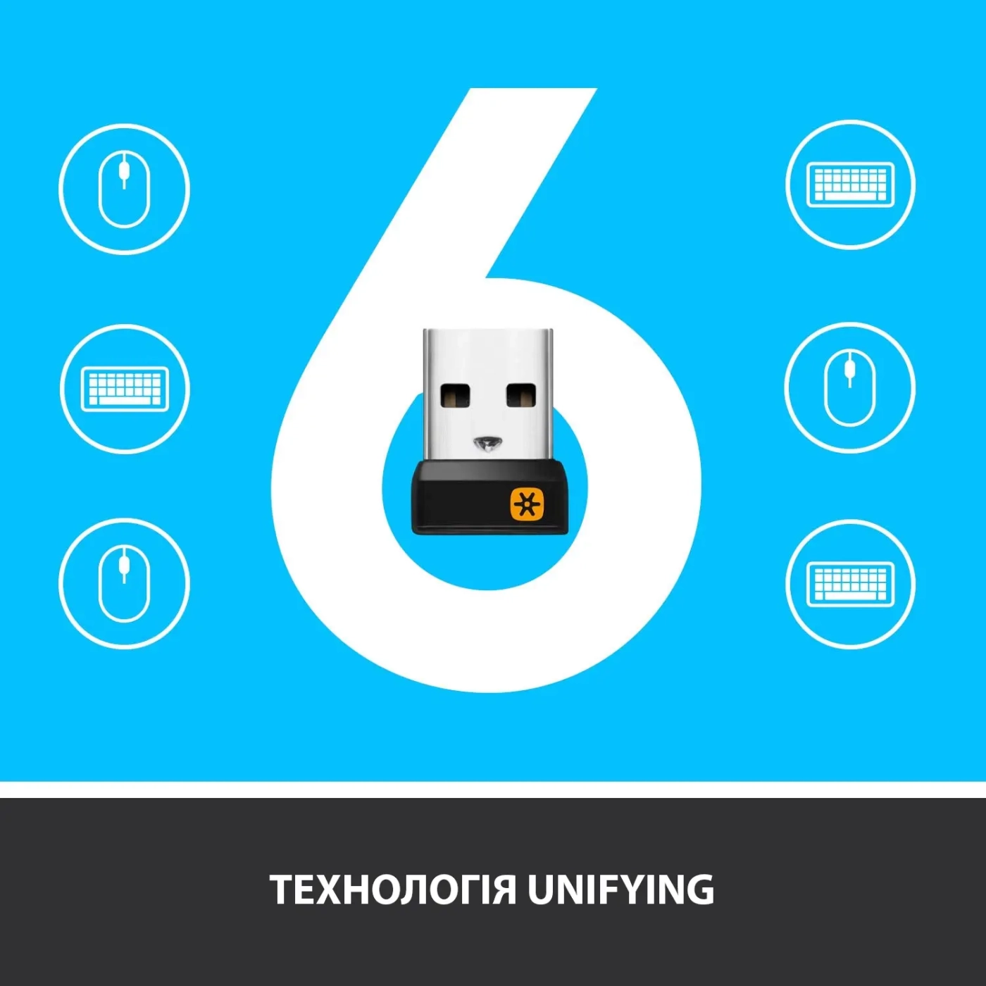 Купить Клавиатура Logitech K400 Plus Wireless Touch Black - фото 9