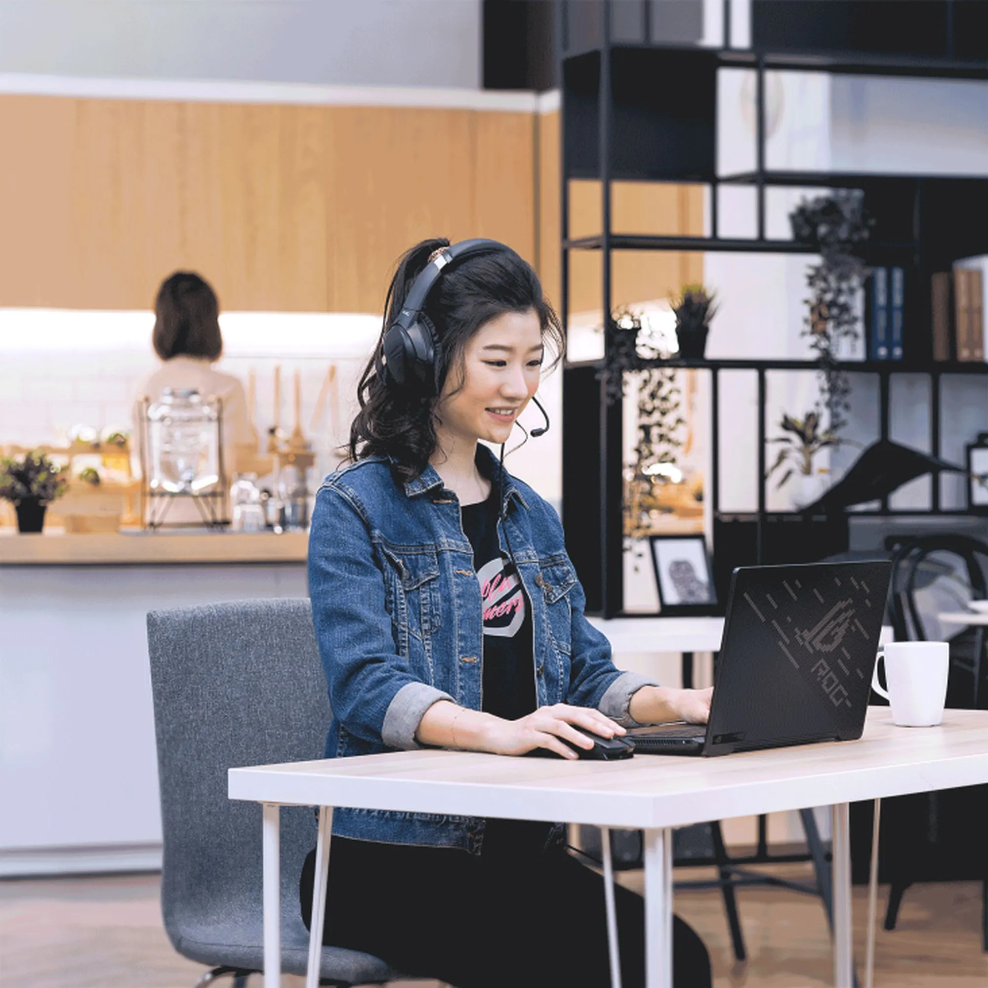 Купити Навушники ASUS ROG Strix Go USB Type-C Black (90YH02Q1-B2UA00) - фото 5