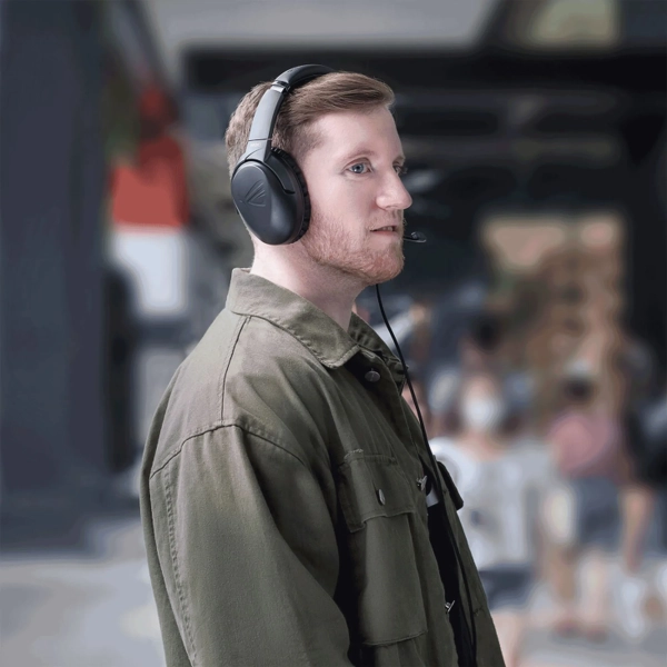 Купити Навушники ASUS ROG Strix Go USB Type-C Black (90YH02Q1-B2UA00) - фото 7