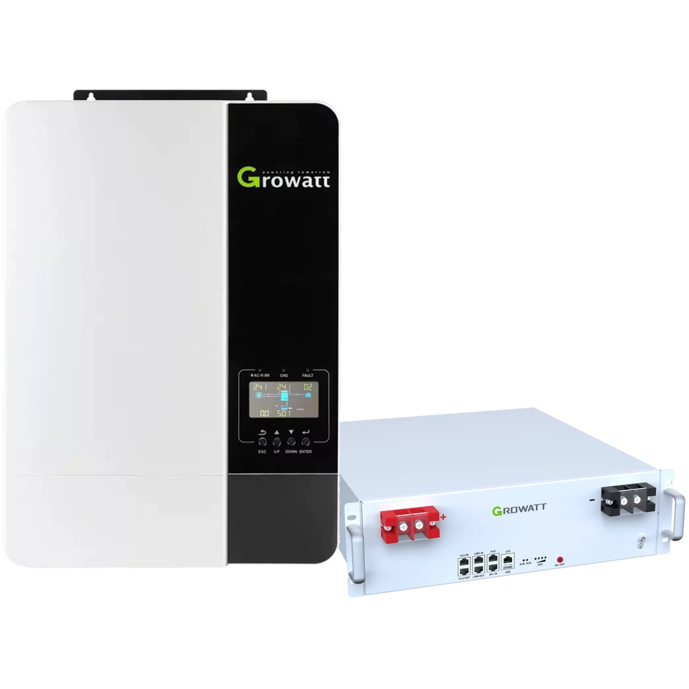 Купить Система хранения энергии Growatt SV-1GR5K1-LGR5K1-1 5kW 5.1kWh 1BAT LiFePO4 6000 циклов (SV-1GR5K1-LGR5K1-1) - фото 1