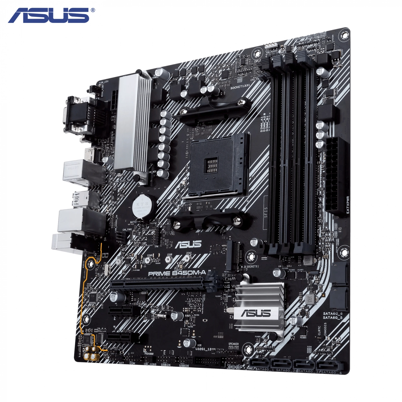 Купить Материнская плата ASUS PRIME B450M-A II - фото 4