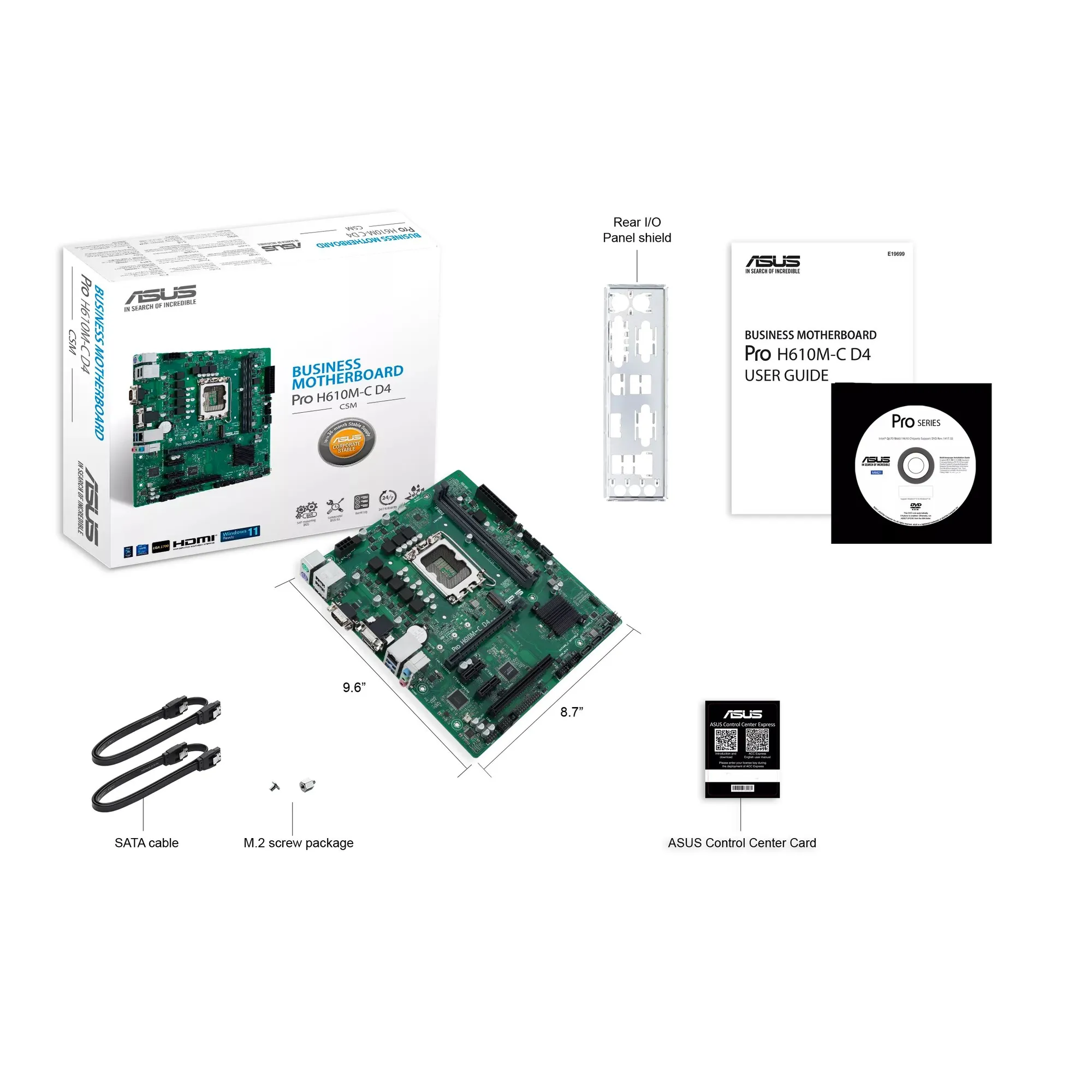 Купить Материнская плата ASUS PRO H610M-C D4-CSM - фото 7