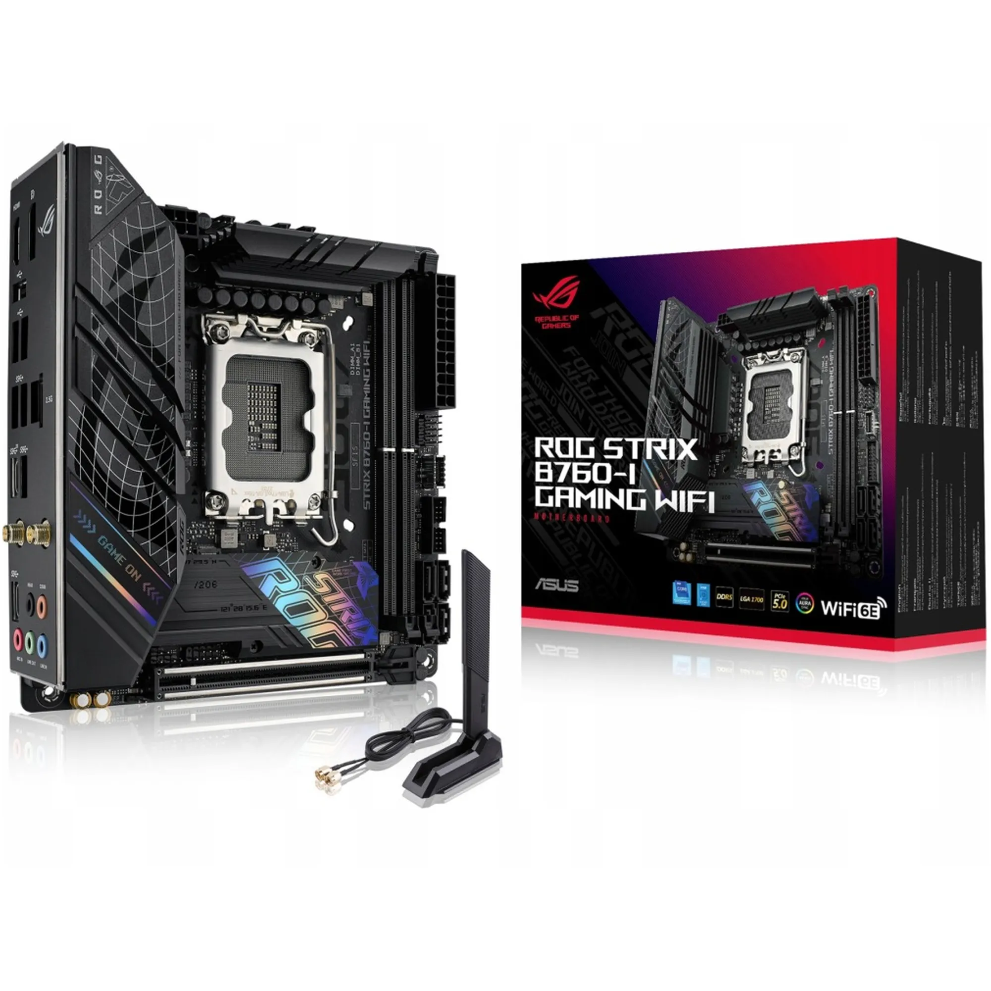 Купити Уцінка Материнська плата ASUS ROG STRIX B760-I GAMING WIFI (T8M0CS06T665GRY) - фото 1
