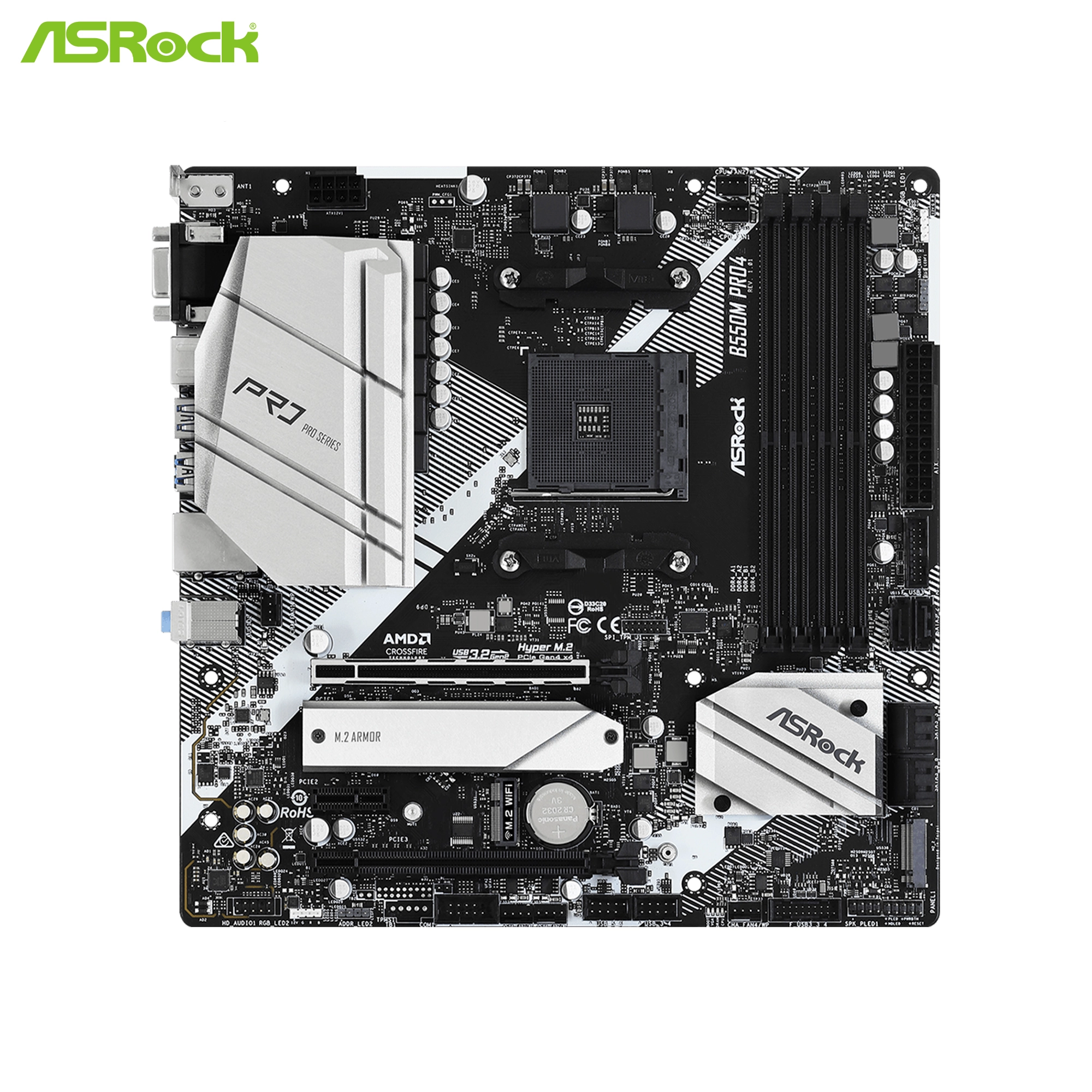 Купити Материнська плата ASRock B550M Pro4 - фото 2