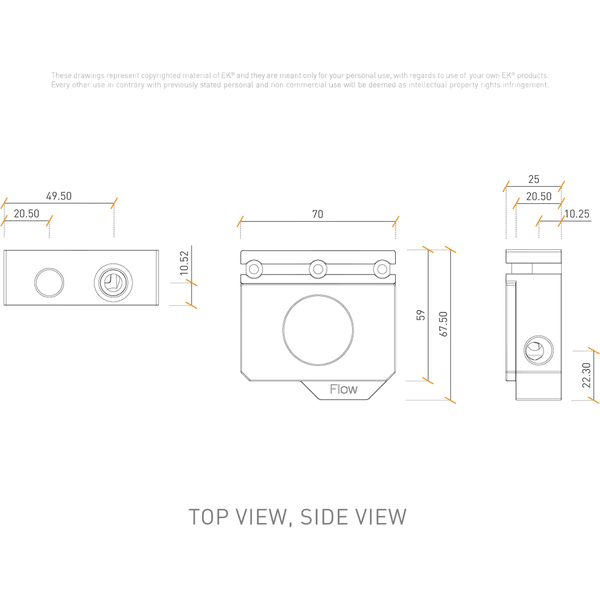 Купити Індикатор потоку EKWB EK-Quantum Scalar Flow Indicator Top-Bottom D-RGB - Black (3831109827185) - фото 5