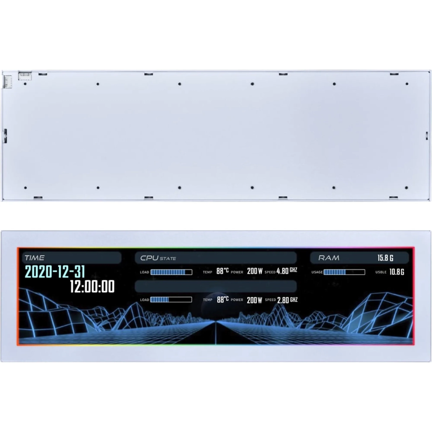 Купить Дисплей Lian Li 8.8" Universal Screen Mount White (G89.SM088W.00) - фото 4