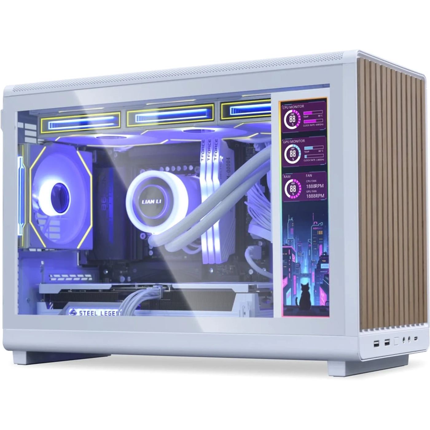 Купить Дисплей Lian Li 8.8" Universal Screen Mount White (G89.SM088W.00) - фото 6