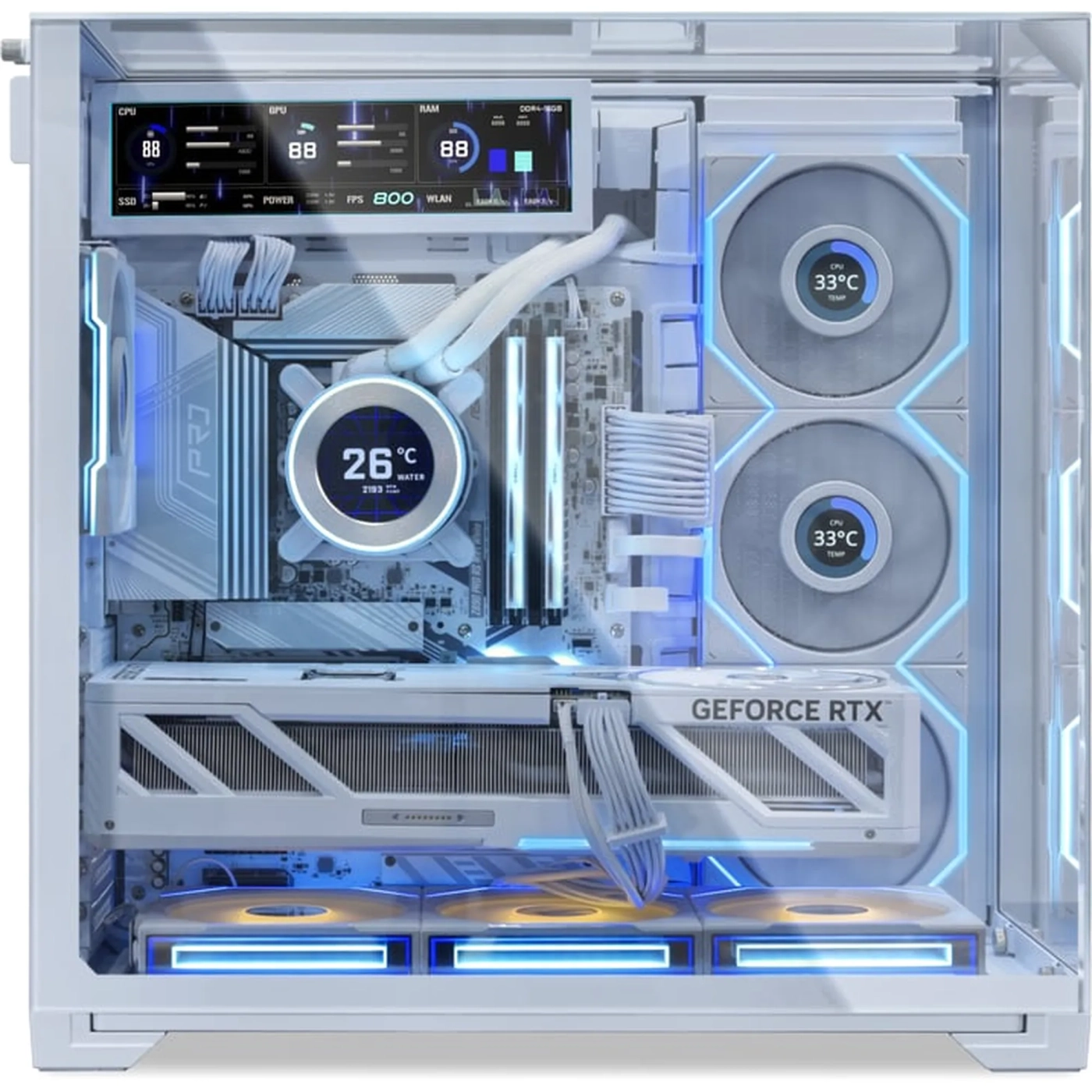 Купить Дисплей Lian Li 8.8" Universal Screen Mount White (G89.SM088W.00) - фото 9