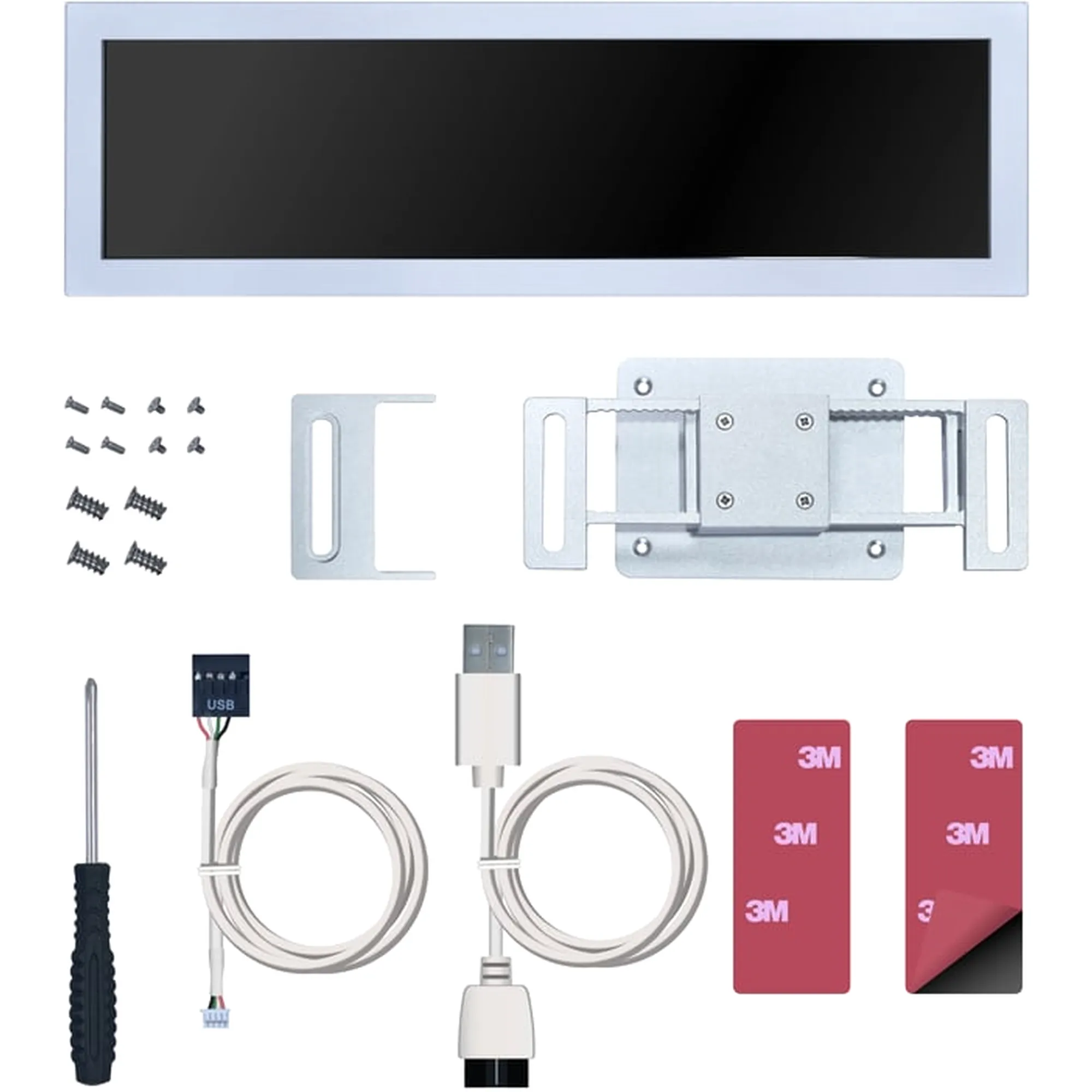 Купить Дисплей Lian Li 8.8" Universal Screen Mount White (G89.SM088W.00) - фото 11