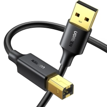 Купить Кабель UGREEN US135 USB 2.0 AM to BM Print Cable 3m Black (10351) - фото 1