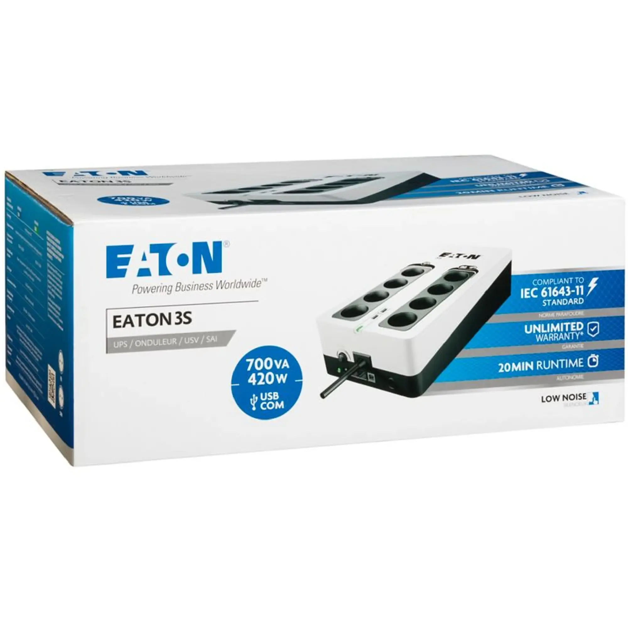 Купити ДБЖ (UPS) Eaton 3S 700VA (3S700D) - фото 6