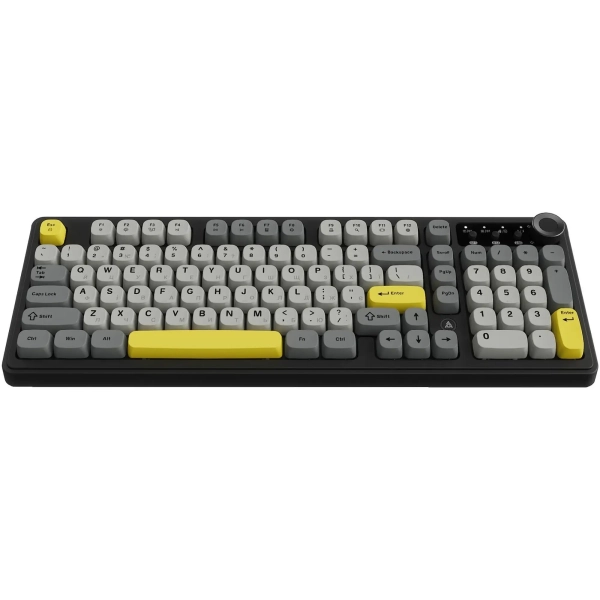 Купити Клавіатура Ajazz AF98 PLUS Black Gray Yellow (AF98-PLUS-BGY) - фото 2