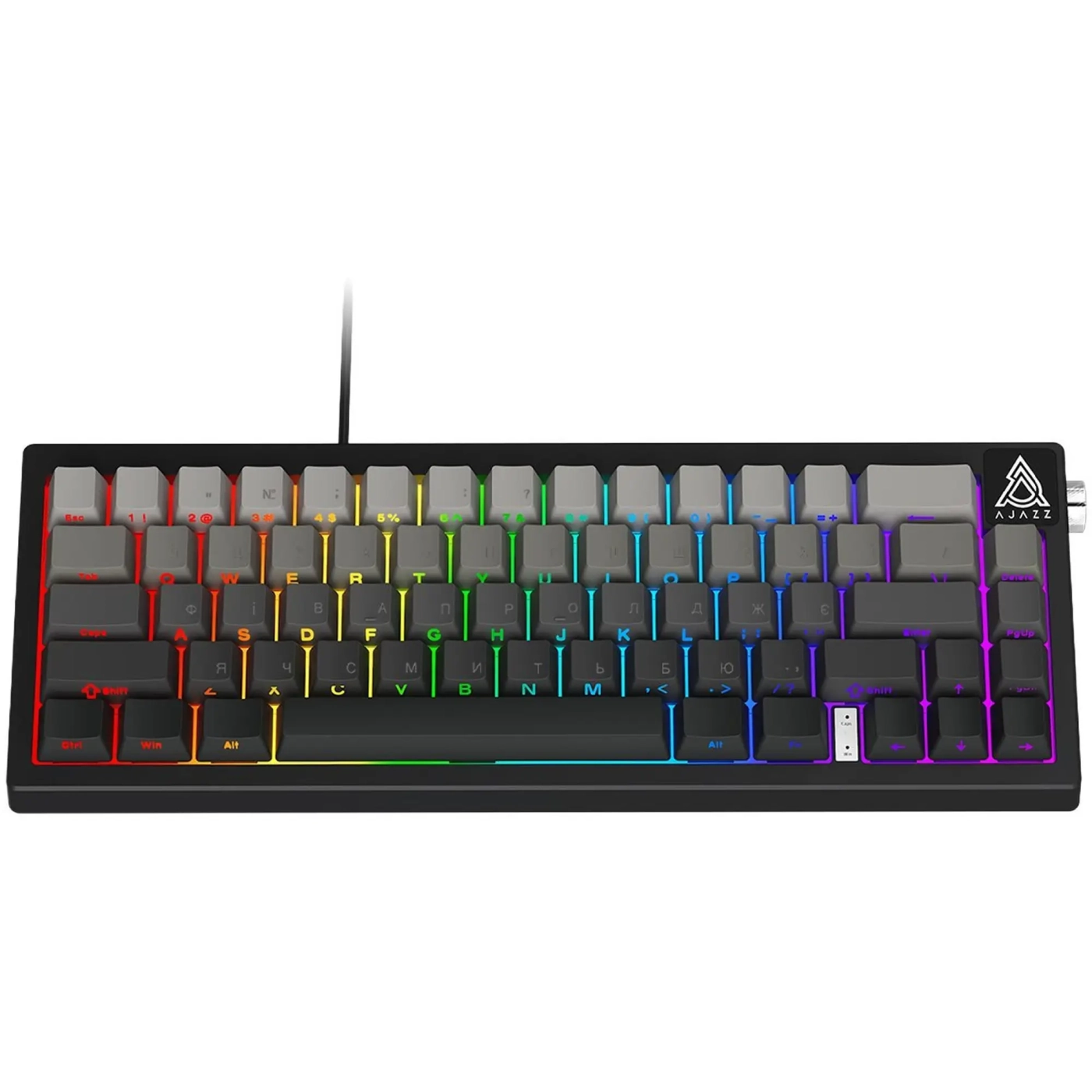 Купити Клавіатура Ajazz AK650 Day Dream switches Gradient Black Grey (AK650-DD-BG) - фото 1