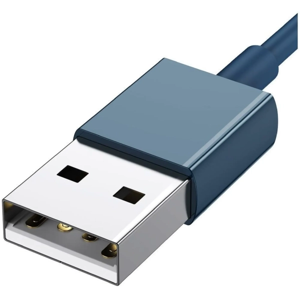 Купить Кабель Baseus Superior Series Fast Charging 3-in-1 (Micro USB+Lightning+Type-C) 3.5A (1.5m) Blue (CAMLTYS-03) - фото 4