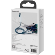 Купить Кабель Baseus Superior Series Fast Charging 3-in-1 (Micro USB+Lightning+Type-C) 3.5A (1.5m) Blue (CAMLTYS-03) - фото 7
