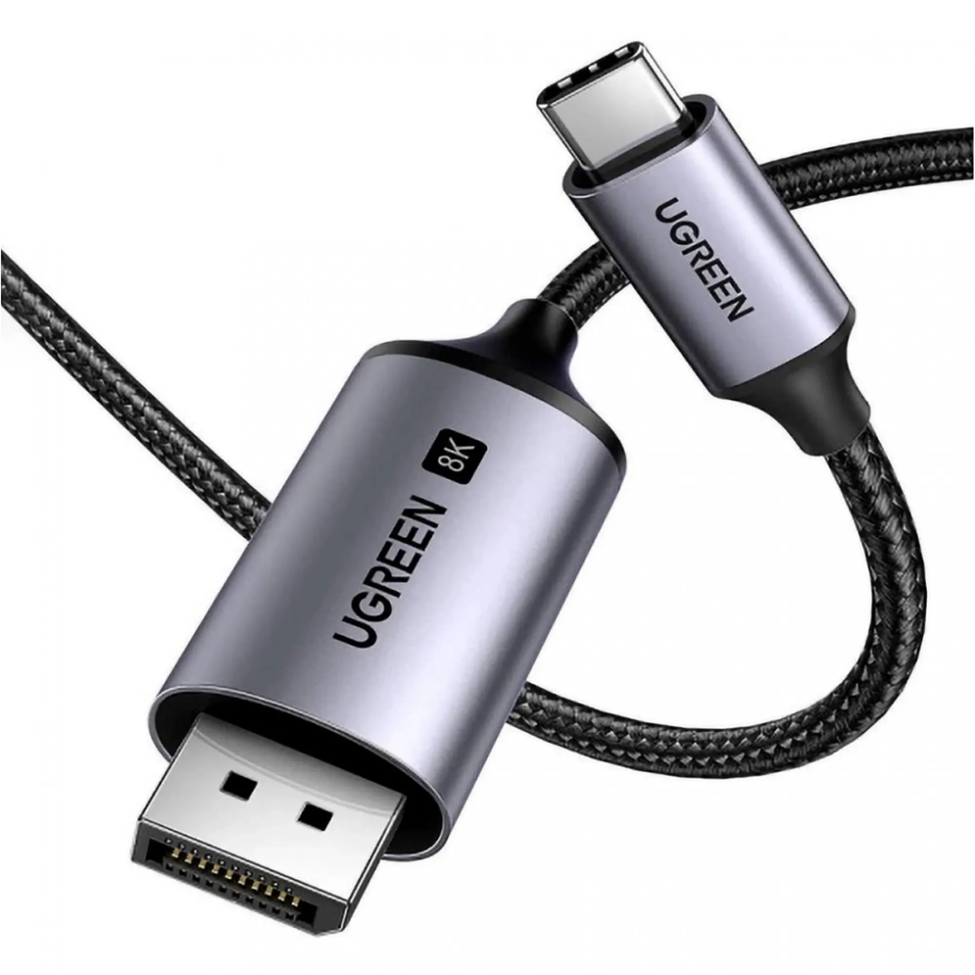 Купить Кабель UGREEN CM556 USB-C to DisplayPort 8K Cable 3m Black (25839) - фото 1