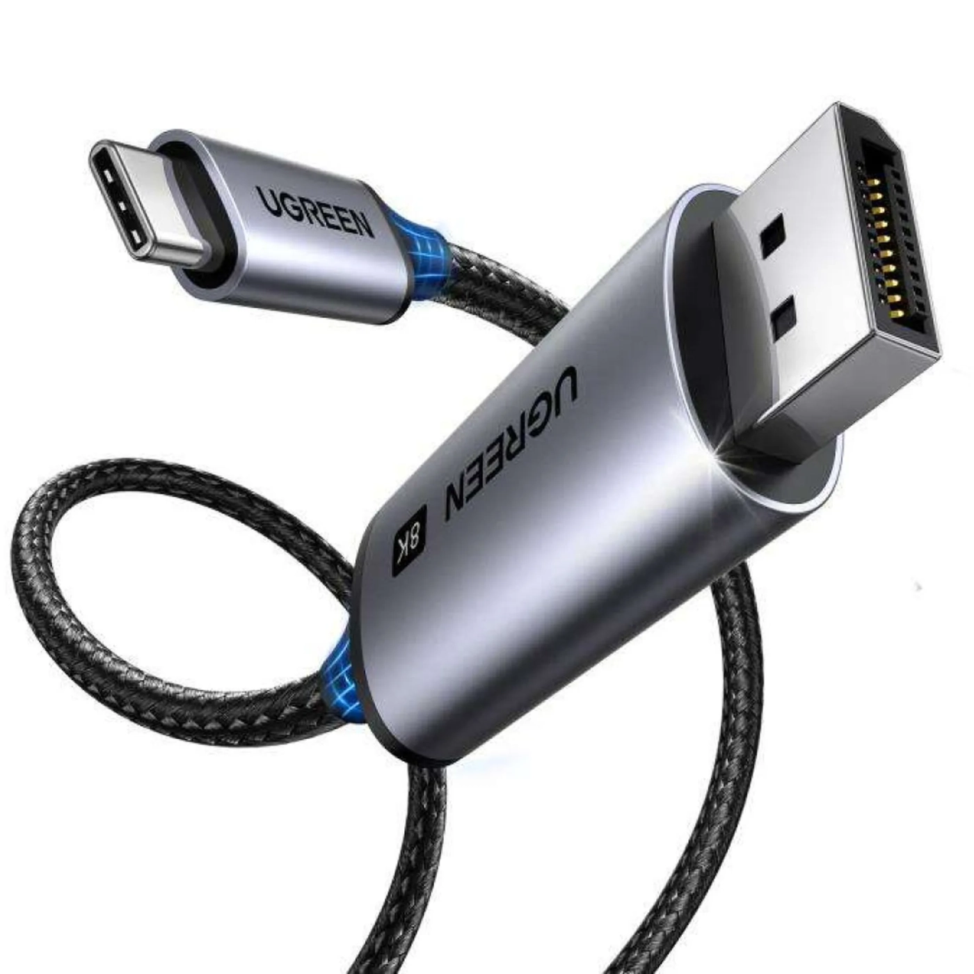 Купить Кабель UGREEN CM556 USB-C to DisplayPort 8K Cable 3m Black (25839) - фото 2