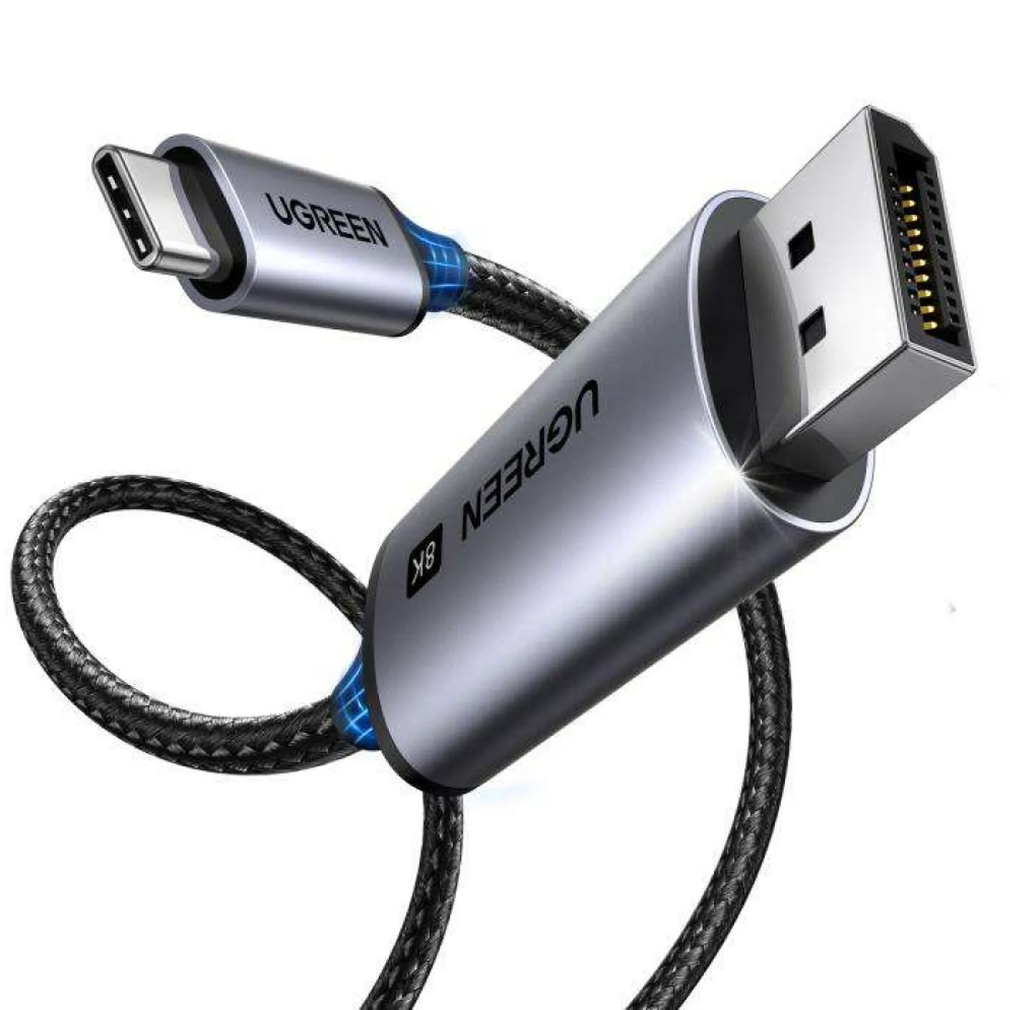 Купить Кабель UGREEN CM556 USB-C to DisplayPort 8K Cable 3m Black (25839) - фото 2