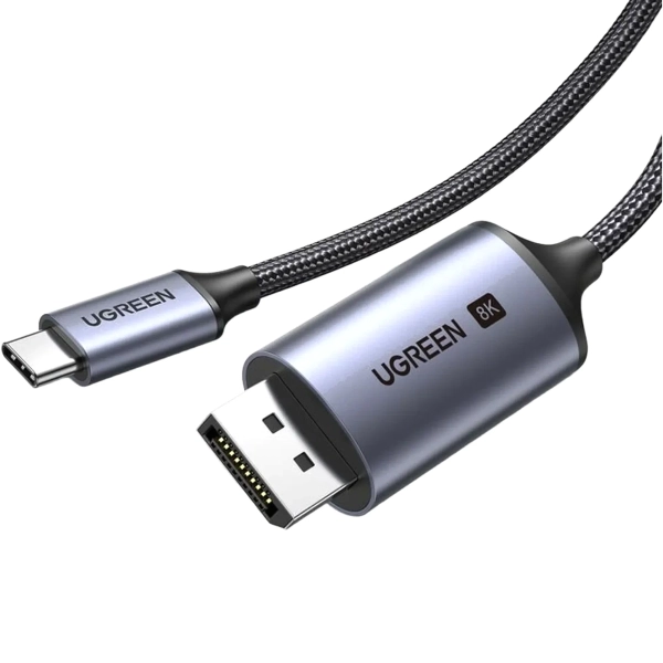 Купить Кабель UGREEN CM556 USB-C to DisplayPort 8K Cable 3m Black (25839) - фото 4