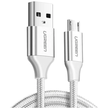 Купити Кабель UGREEN US290 USB 2.0 - MicroUSB 1m White (60151) - фото 1
