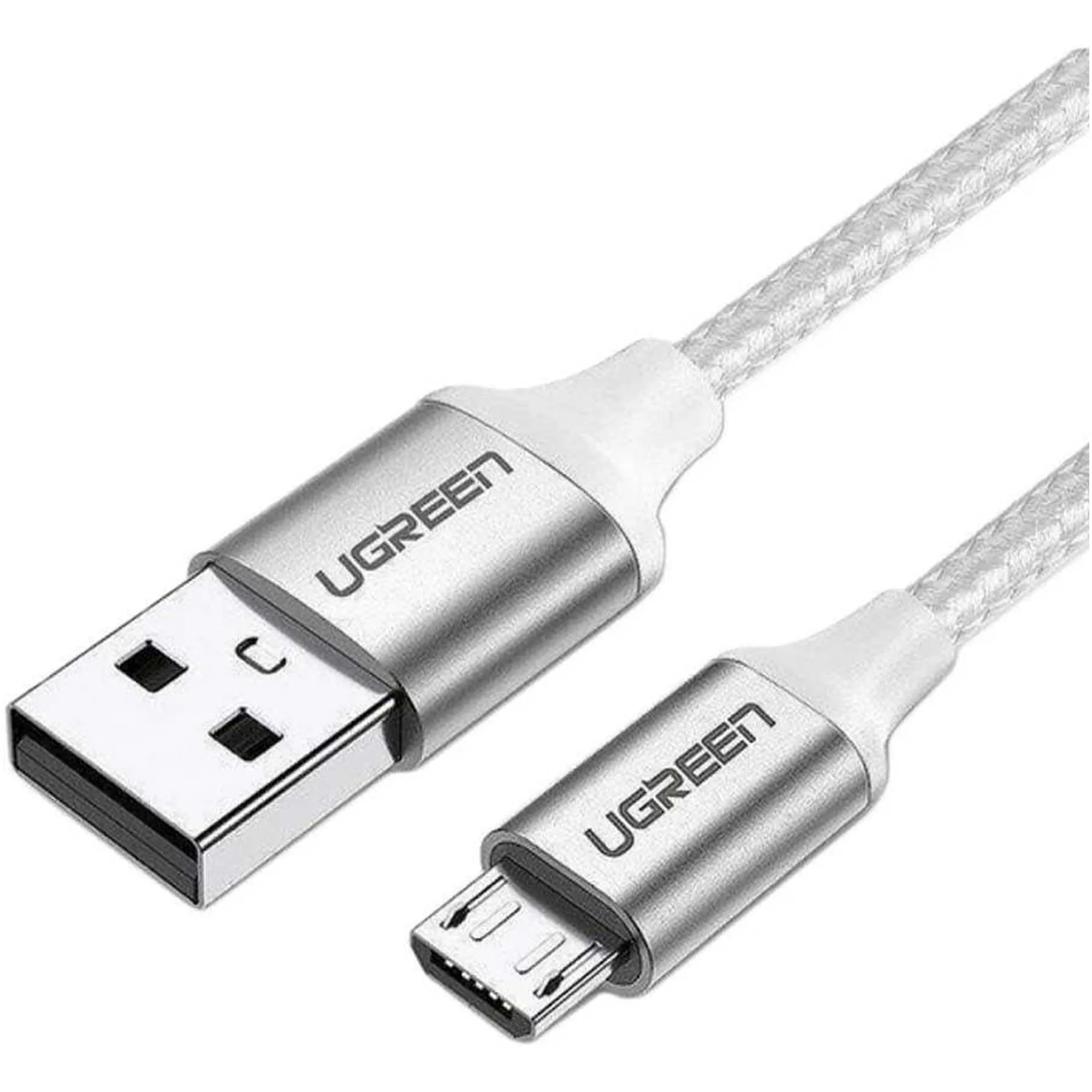 Купити Кабель UGREEN US290 USB 2.0 - MicroUSB 1m White (60151) - фото 2