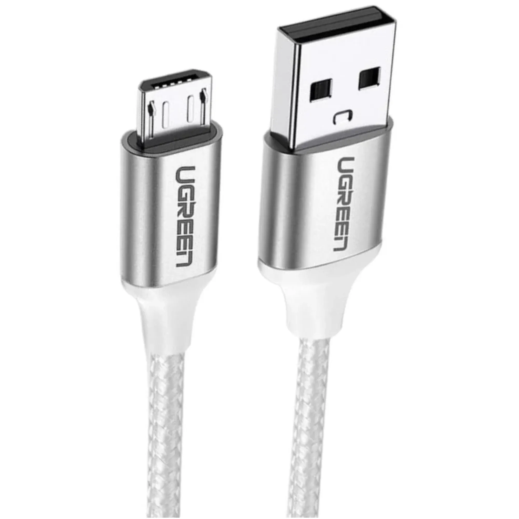 Купити Кабель UGREEN US290 USB 2.0 - MicroUSB 1m White (60151) - фото 3