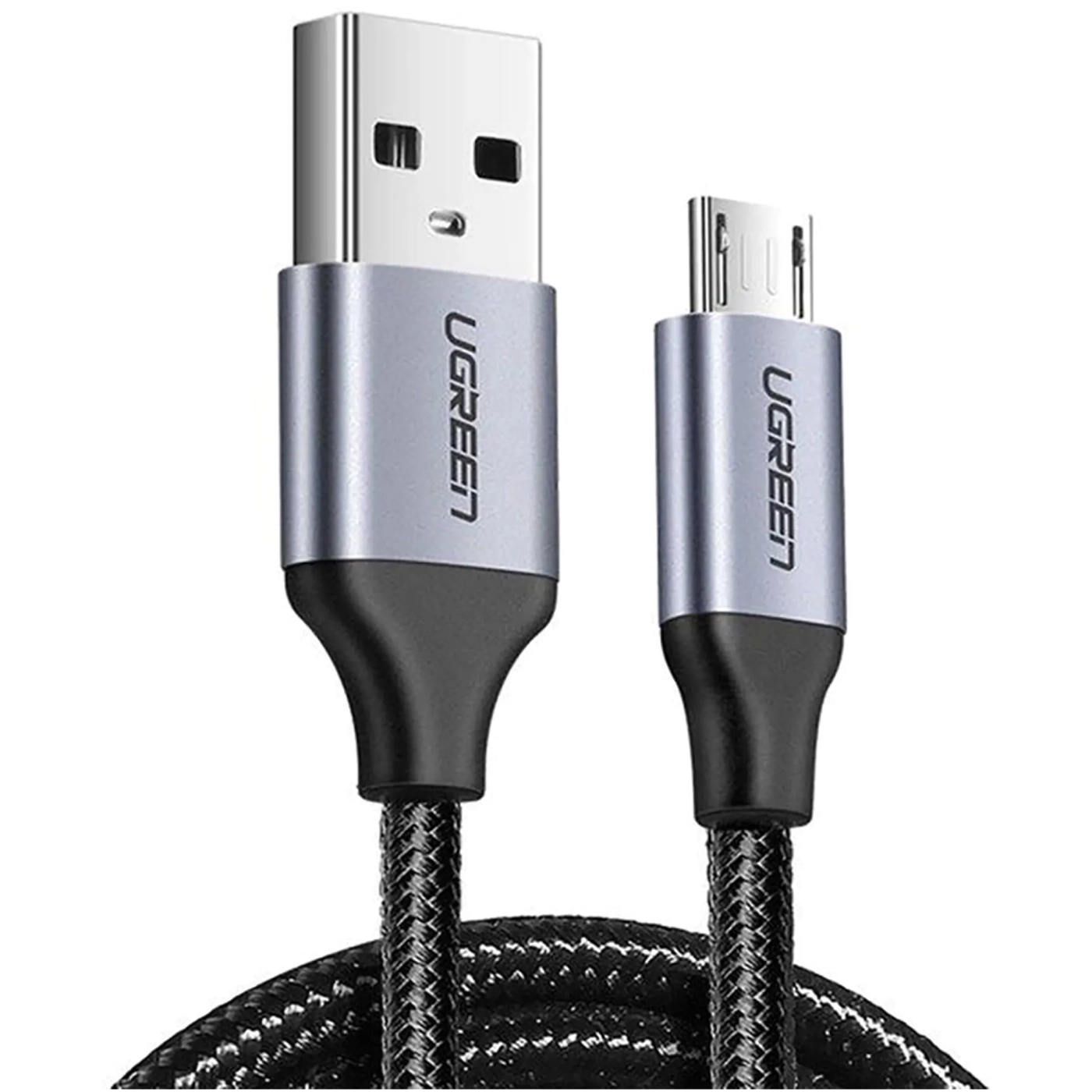 Купити Кабель UGREEN US290 USB 2.0 - MicroUSB 2m Black (60148) - фото 1