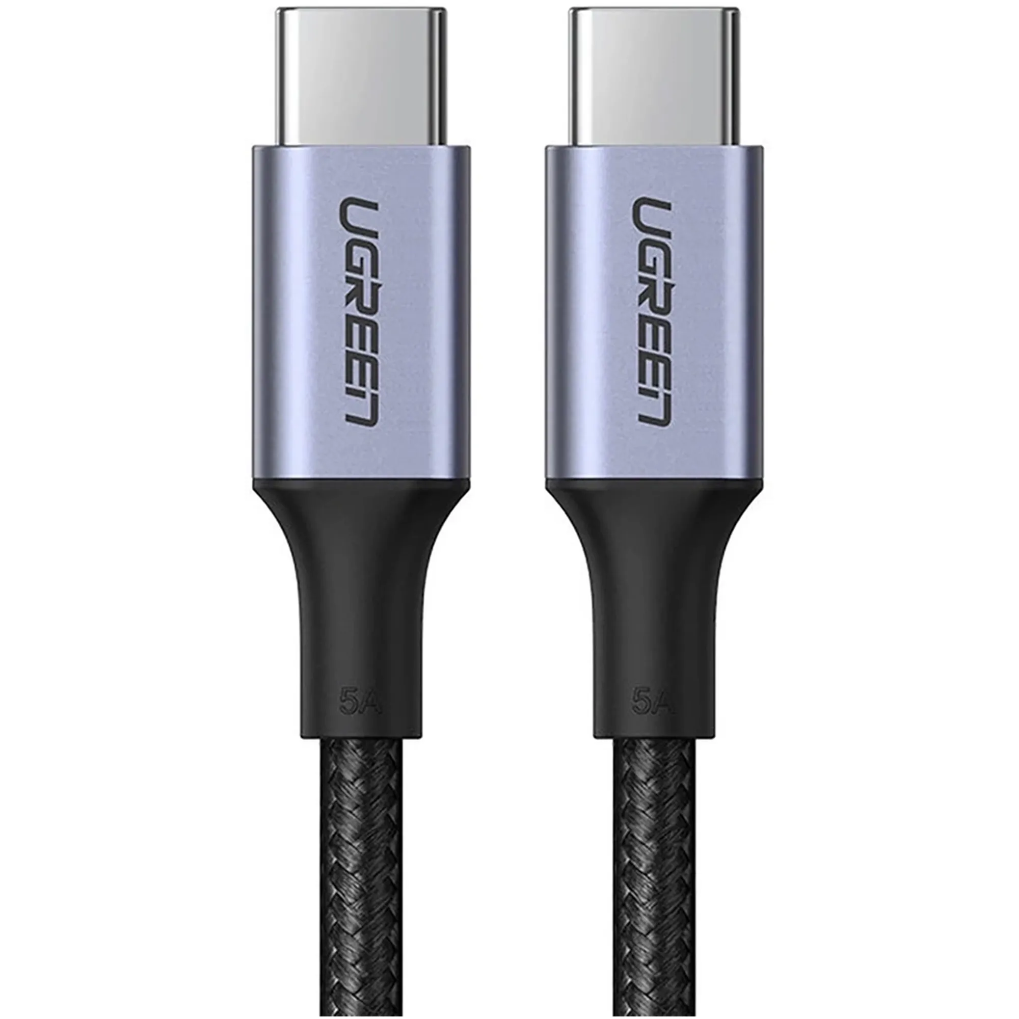 Купить Кабель UGREEN US316 USB-C - USB-C 100W 1.5m Space Gray (70428) - фото 2