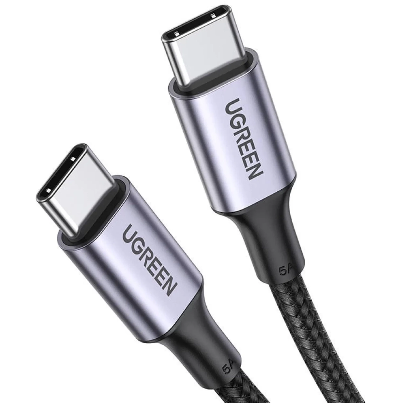 Купить Кабель UGREEN US316 USB-C - USB-C 100W 1.5m Space Gray (70428) - фото 3