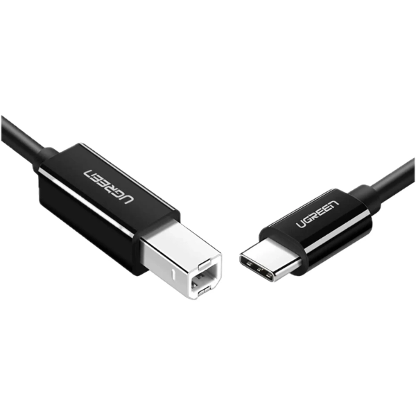Купить Кабель UGREEN US241 USB-C 2.0 to USB-B 2.0 Print Cable 2m Black (50446) - фото 2