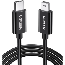 Купити Кабель UGREEN US242 USB-C 2.0 to Mini-USB 5-pin 1m Black (50445) - фото 1