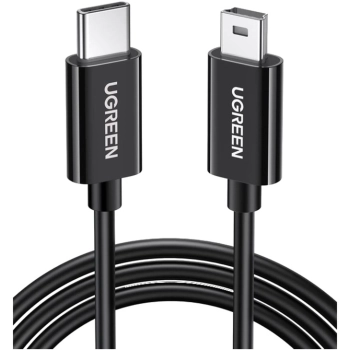 Купить Кабель UGREEN US242 USB-C 2.0 to Mini-USB 5-pin 1m Black (50445) - фото 1