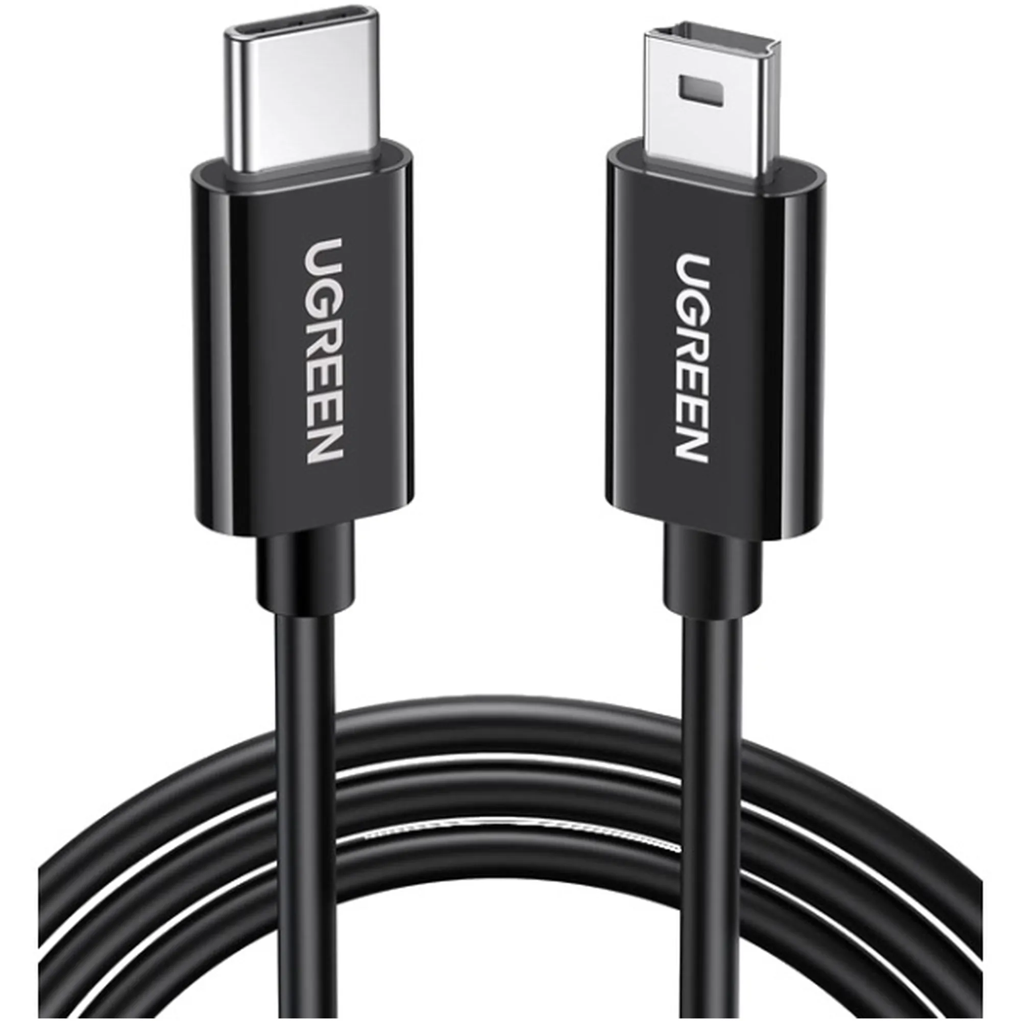 Купити Кабель UGREEN US242 USB-C 2.0 to Mini-USB 5-pin 1m Black (50445) - фото 1