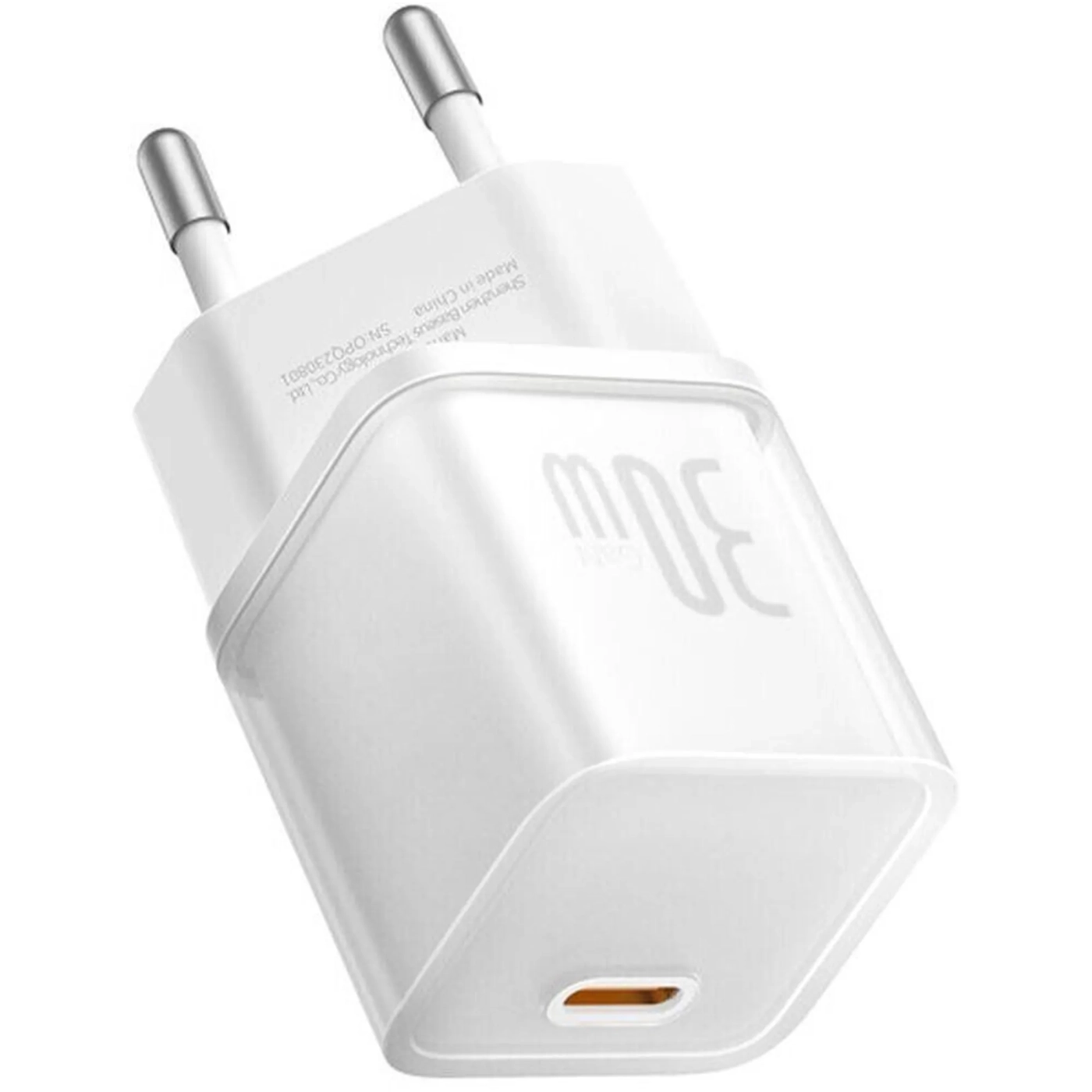 Купити Зарядний пристрій Baseus GaN5S 1C 30W Moon White (P10162504213-00) - фото 5