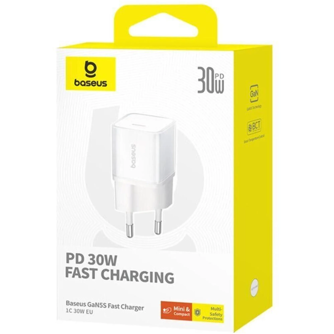 Купити Зарядний пристрій Baseus GaN5S 1C 30W Moon White (P10162504213-00) - фото 6