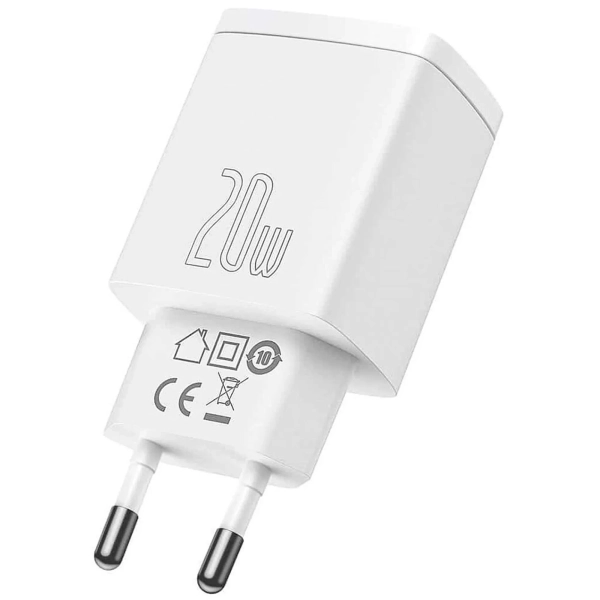 Купить Зарядное устройство Baseus Compact C+U 20W White (CCXJ-B02) - фото 3