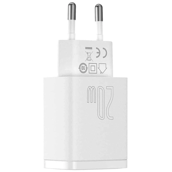 Купить Зарядное устройство Baseus Compact C+U 20W White (CCXJ-B02) - фото 4