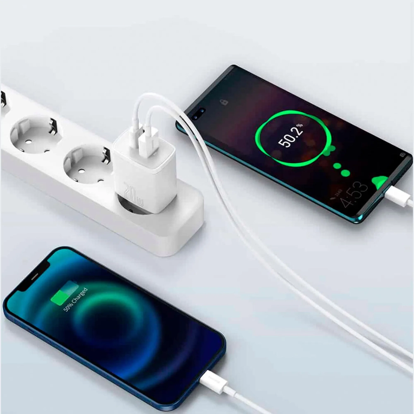 Купить Зарядное устройство Baseus Compact C+U 20W White (CCXJ-B02) - фото 7