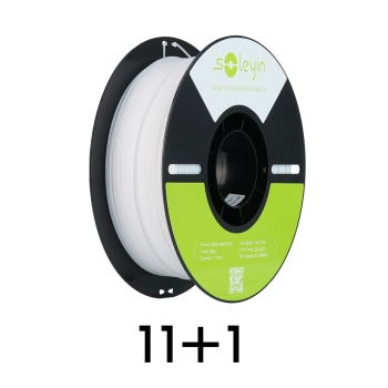 PETG Filament (пластик) для 3D принтера Soleyin 11кг+1кг, 1.75мм, білий (3301030164x12) - фото 0