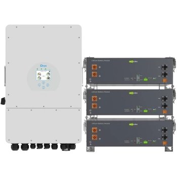 Купить Система хранения энергии DEYE SV-1DE10K1-LEC15K1-1 10kW 15.4kWh 3BAT LiFePO4 ≥6000 циклов (SV-1DE10K1-LEC15K1-1) - фото 1