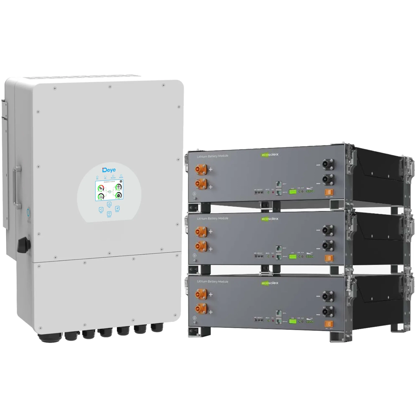 Купить Система хранения энергии DEYE SV-1DE10K1-LEC15K1-1 10kW 15.4kWh 3BAT LiFePO4 ≥6000 циклов (SV-1DE10K1-LEC15K1-1) - фото 2