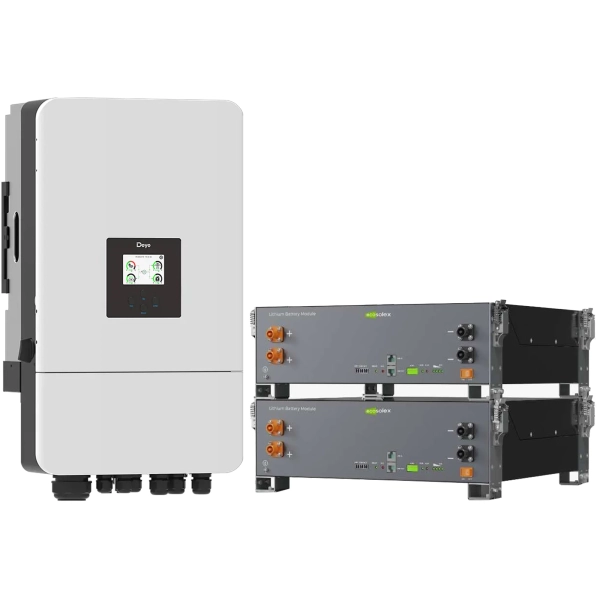 Купить Система хранения энергии DEYE SV-3DE10K1-LEC10K1-1 10kW 10.2kWh 2BAT LiFePO4 ≥6000 циклов (SV-3DE10K1-LEC10K1-1) - фото 2