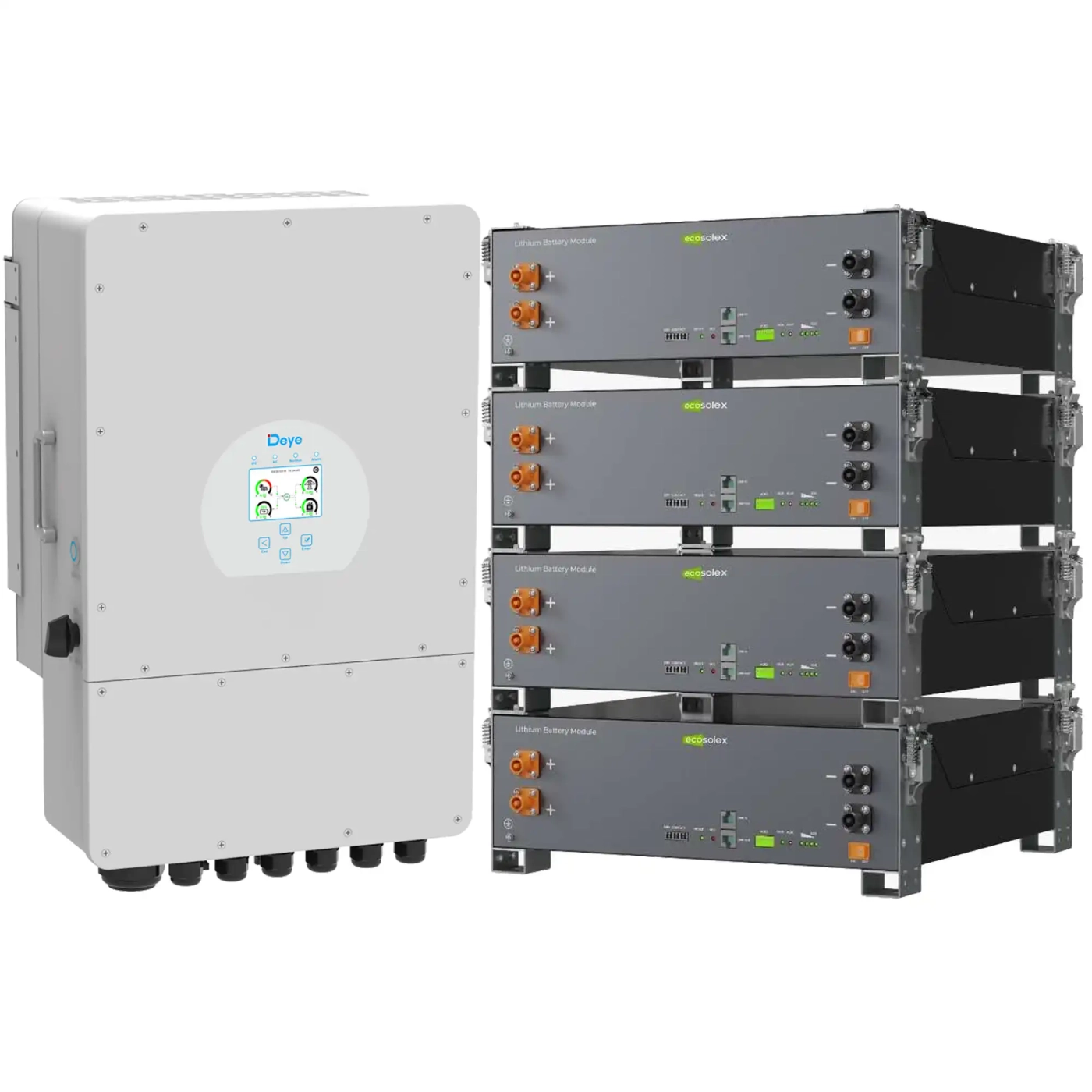 Купить Система хранения энергии DEYE SV-1DE12K1-LEC20K1-1 12kW 20.5kWh 4BAT LiFePO4 ≥6000 циклов (SV-1DE12K1-LEC20K1-1) - фото 2