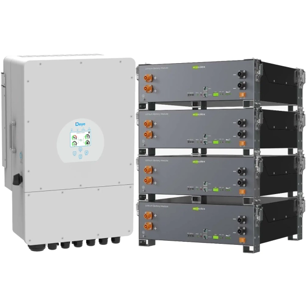 Купить Система хранения энергии DEYE SV-1DE12K1-LEC20K1-1 12kW 20.5kWh 4BAT LiFePO4 ≥6000 циклов (SV-1DE12K1-LEC20K1-1) - фото 2