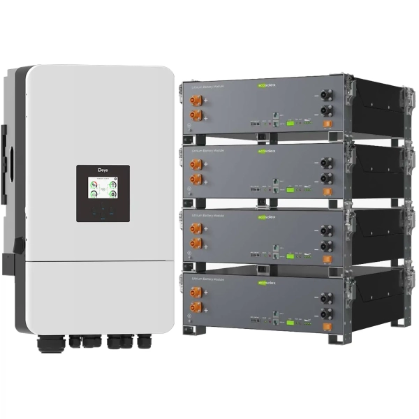 Купить Система хранения энергии DEYE SV-3DE12K2-LEC20K1-1 12kW 20.5kWh 4BAT LiFePO4 ≥6000 циклов (SV-3DE12K2-LEC20K1-1) - фото 2