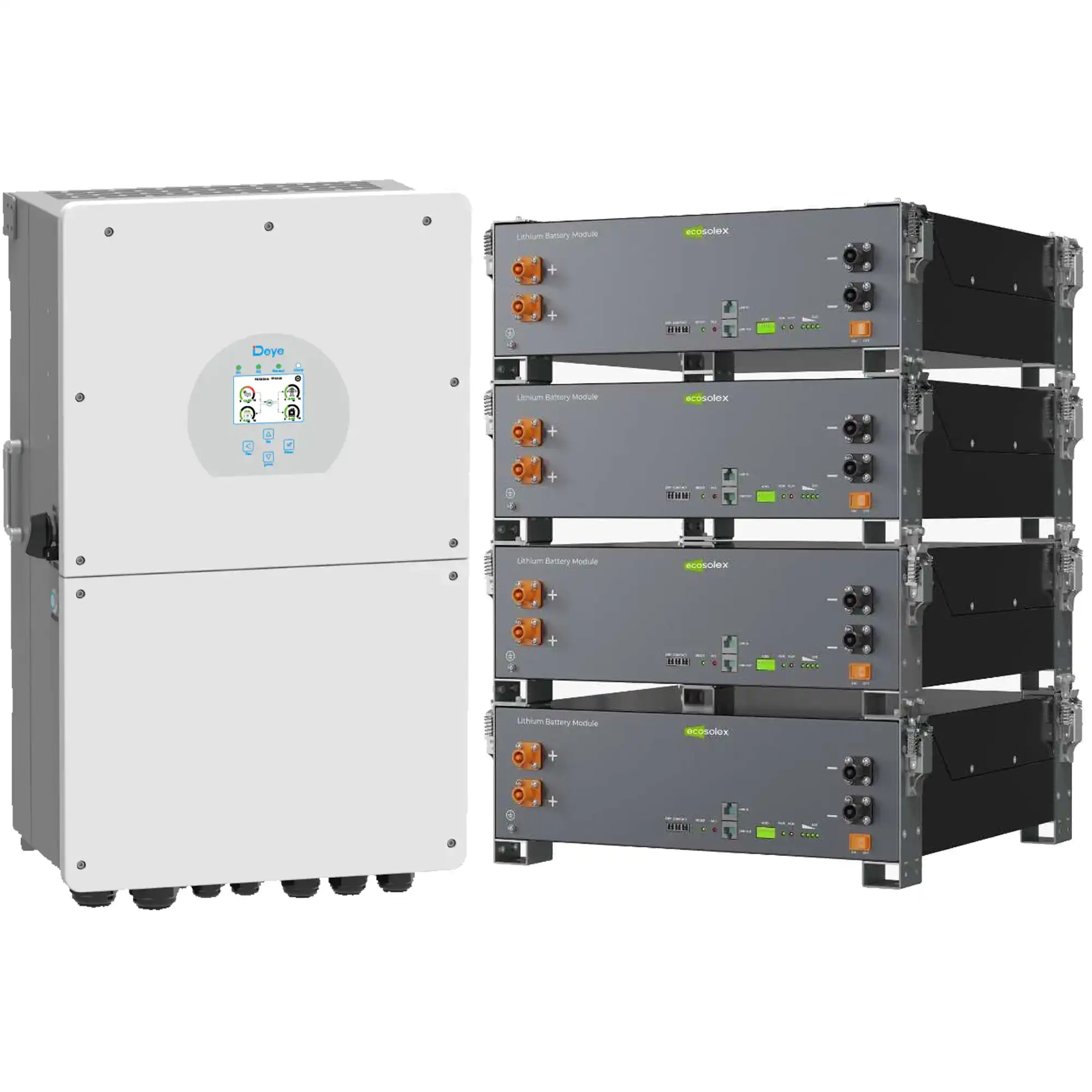 Купить Система хранения энергии DEYE SV-1DE16K1-LEC20K1-1 16kW 20.5kWh 4BAT LiFePO4 ≥6000 циклов (SV-1DE16K1-LEC20K1-1) - фото 2