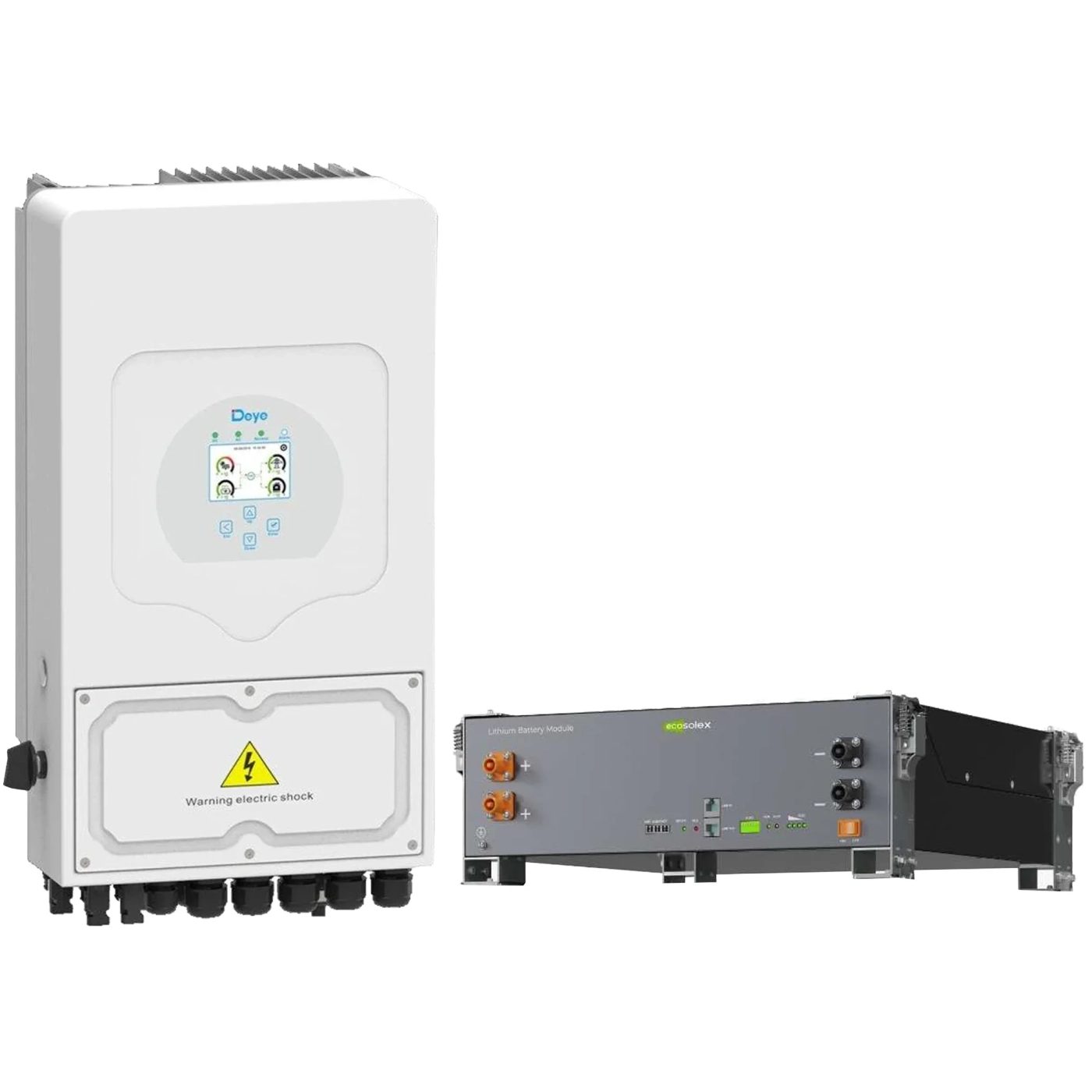 Купить Система хранения энергии DEYE SV-1DE6K2-LEC5K1-1 6kW 5.1kWh 1BAT LiFePO4 ≥6000 циклов (SV-1DE6K2-LEC5K1-1) - фото 2