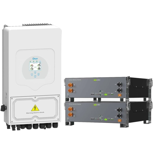 Купить Система хранения энергии DEYE SV-1DE6K2-LEC10K1-1 6kW 10.2kWh 2BAT LiFePO4 ≥6000 циклов (SV-1DE6K2-LEC10K1-1) - фото 2