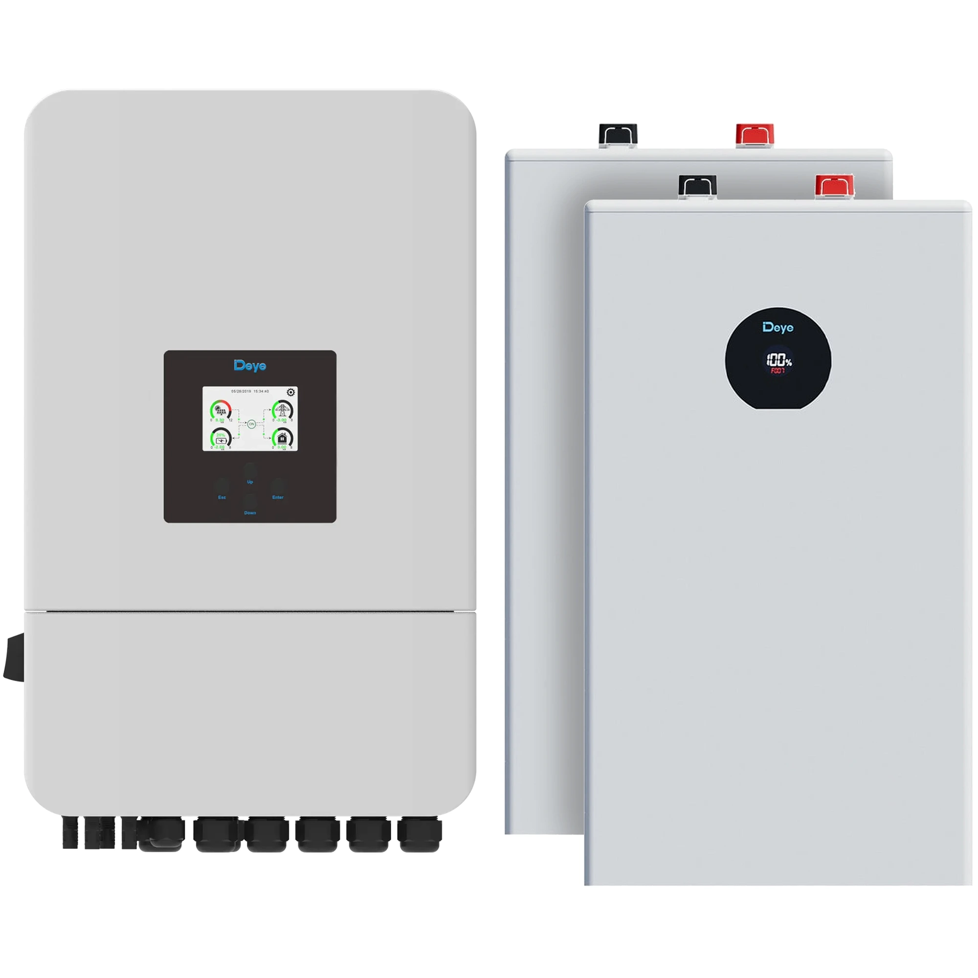 Купить Система хранения энергии DEYE SV-3DE20K1-LDE32K1-1 20kW 32.2kWh 2BAT LiFePO4 ≥6000 циклов (SV-3DE20K1-LDE32K1-1) - фото 1